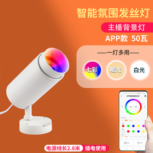 发丝灯补光神明少女摄影彩色射灯舞蹈室网红主播直播间背景氛围灯