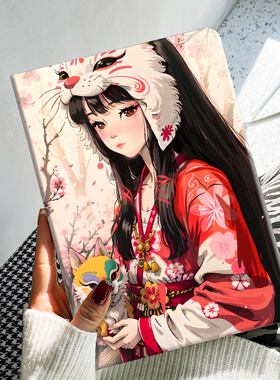 荣耀平板v8保护套2023新款11英寸BRT-W09适用华为honor电脑保护壳view8全包边pad硅胶防摔卡通HUAWEI古风女孩