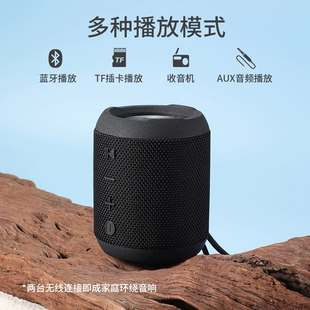 朗琴M350无线蓝牙音箱超重低音炮手机迷你小音响FM收音户外便携式