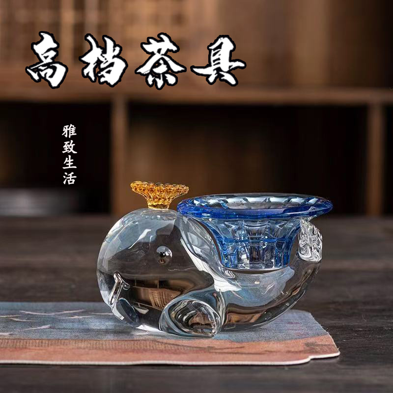 高端耐热玻璃茶漏茶滤茶隔茶叶过滤器滤茶器泡茶器公道杯过滤网
