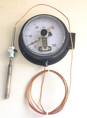 红旗WTZ-288WTQ电接点压力式温度计上限下限远传变压器报警油温表