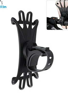 New universal 360 rotation silicone bike cellphone holder