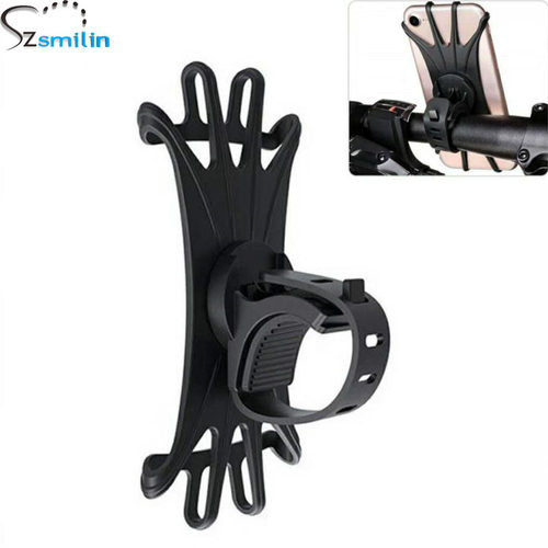 New universal 360 rotation silicone bike cellphone holder