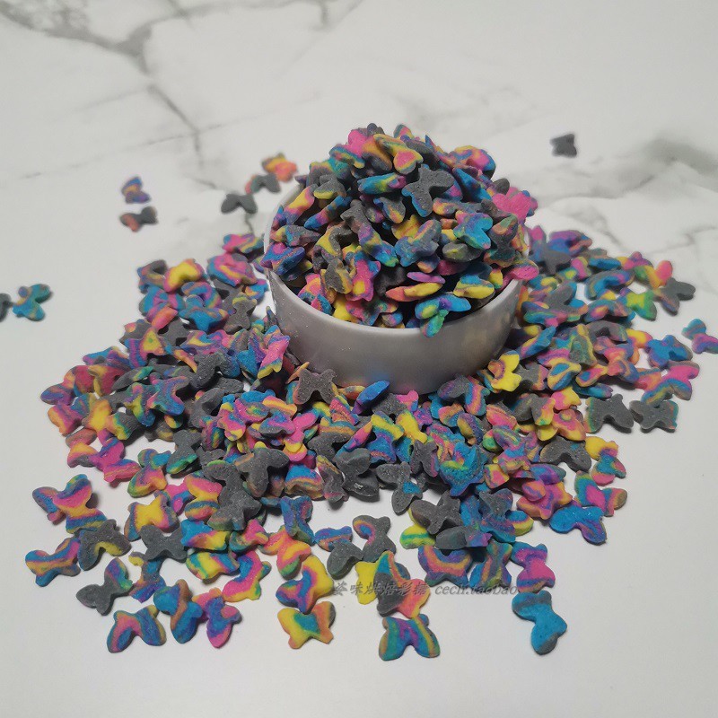 小蝴蝶糖片1kg食用烘焙蛋糕装饰