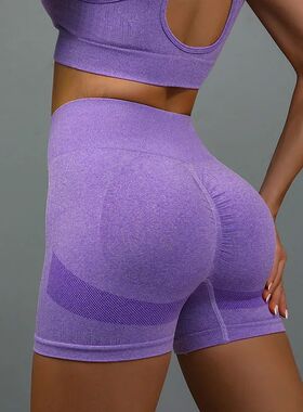 Seamless High Waist Tight Yoga Pants  无缝高腰紧身瑜伽三分裤