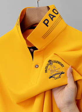 Flip collar button printed long sleeved top翻领印花长袖上衣