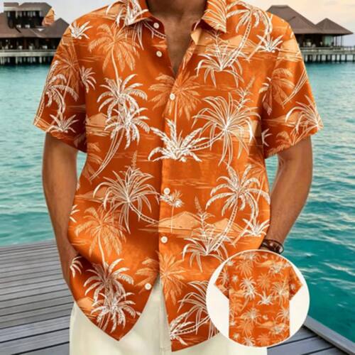 翻领纽扣印花短袖T恤Flip collar printed short sleeved T-shirt