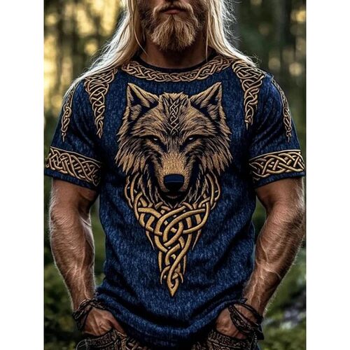 圆领印花套头短袖T恤 Round neck printed short sleeved T-shirt