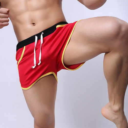 Men's Lace Up Solid Loose Sports Shorts系绳纯色宽松运动短裤