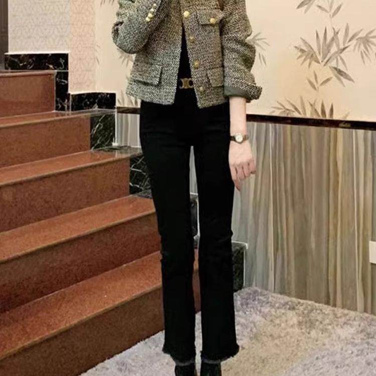 微喇牛仔裤长裤薄款棉2026春显瘦图片