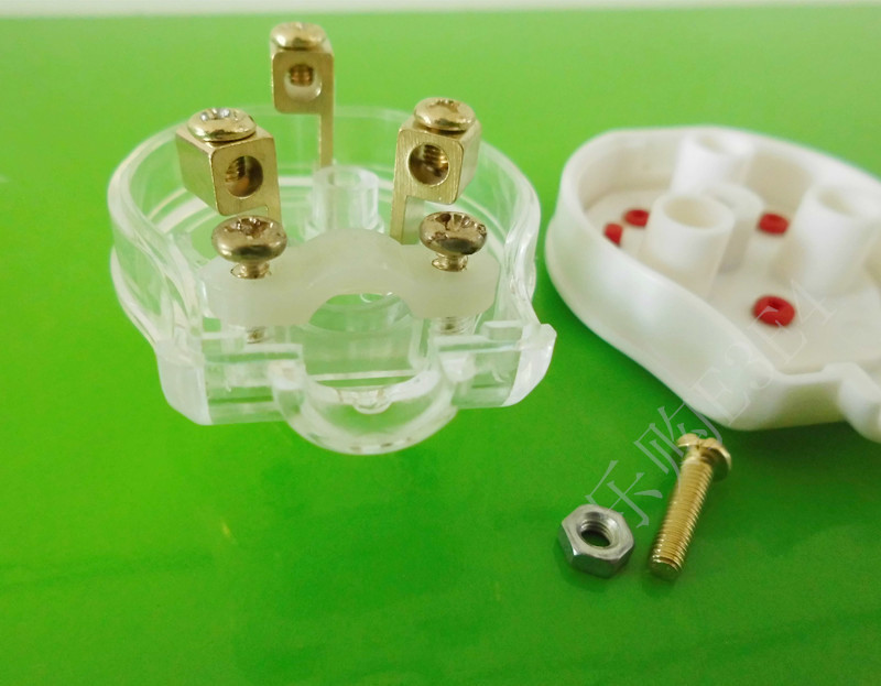 正品3极插头 三脚三眼三极可拆插头10A 16A 250V 带接线柱座特价