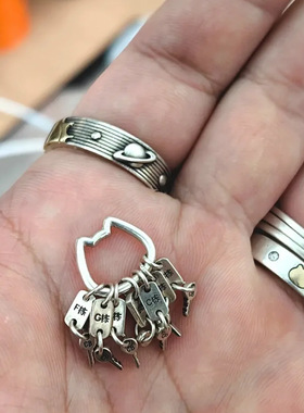 小红书同款包租婆钥匙串吊坠小众