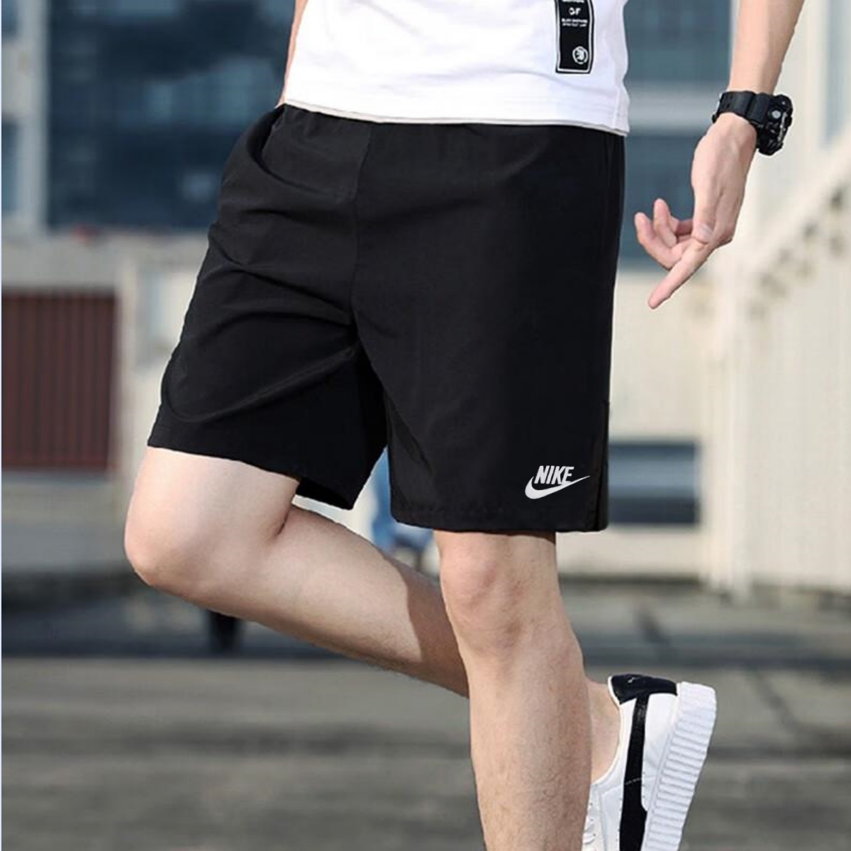Nike/耐克跑步短裤男士棉质运动裤篮球透气五分裤美式休闲裤子