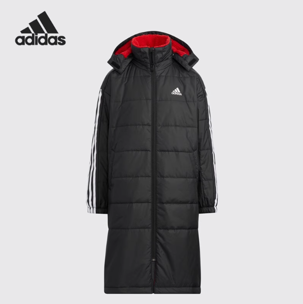 Adidas/阿迪达斯官方正品冬季大童保暖运动休闲连帽棉服HM7167