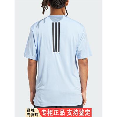Adidas/阿迪达斯官方正品POWER T-SHIRT男士透气健身短袖JV9713