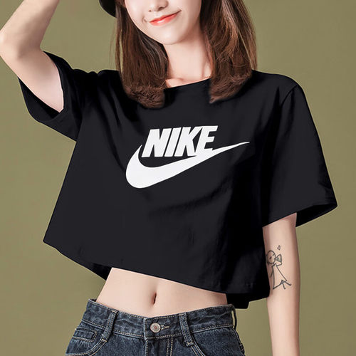 Nike/耐克短款T恤运动短袖女夏季新款上衣纯棉透气半袖BV6176