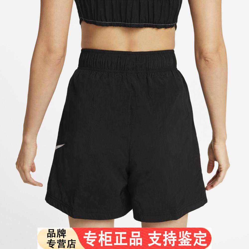 Nike耐克女士黑色运动短裤2024夏季时尚休闲裤不易变形DM6740-010