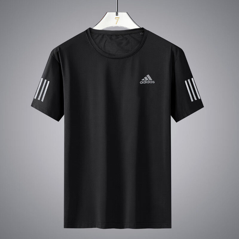 Adidas速干短袖男夏季新款健身骑行半袖速干透气运动T恤H58591