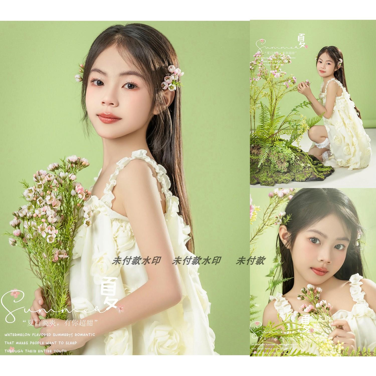 影楼工作室新儿童肖像写真照室内摄影客样照样片样版样图f1388