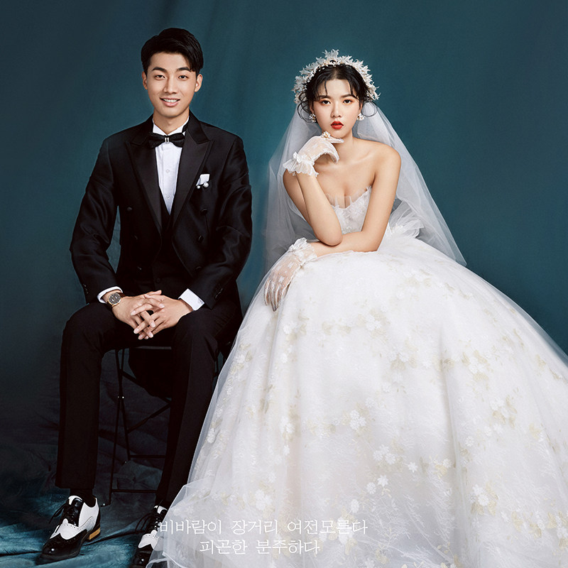 2021婚纱样片主题影楼展会情侣婚纱照放大样片yp1035