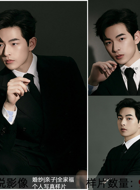 男士肖像形像照男生个人样片室内光影个人艺术照样版样片地f1237