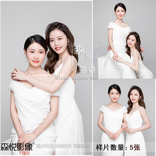 影楼工作室亲子照母子母女照摄影样片客样照s501