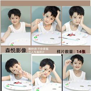 影楼工作室新儿童肖像写真照室内摄影客样照样片样版样图f1279