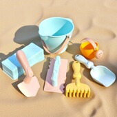儿童沙滩玩具宝宝海边玩沙挖沙铲子水桶沙漏挖土工具套装 沙池沙子