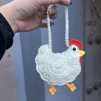 立夏端午手工钩织小鸡母鸡蛋兜