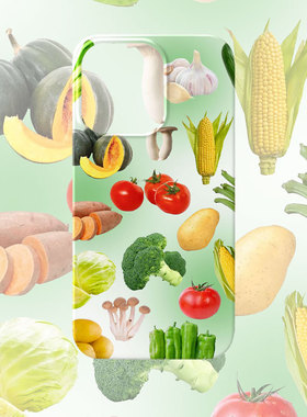 绿色蔬菜手机壳适用iPhone17promax苹果16菲林13玉米14小米15华为mate70荣耀Pura80硬vivox200一加opporeno12