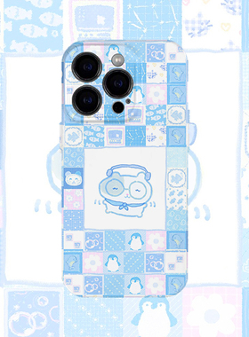 可爱仓鼠小清新手机壳适用iPhone17promax苹果13菲林13蓝色14小米15硬oppo华为mate70荣耀Pura80红米vivox200