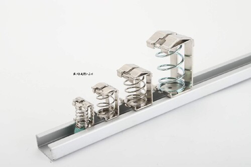 电磁屏蔽电缆夹  TSC3-8 轨道式屏蔽夹KLBUE 3-8    屏蔽线压线框