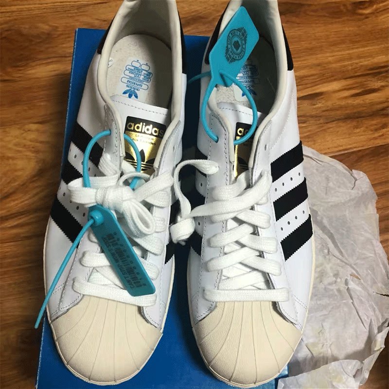 adidas originals superstar 三叶草贝壳头金标板鞋小白鞋g61070