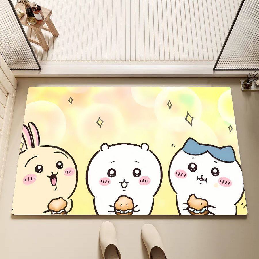 chiikawa吉伊卡哇乌萨奇浴室防滑速干吸水地毯耐脏易打理防滑垫,女士内衣/男士内衣/家居服,晨袍,淘宝优惠券,粉丝福利购,淘宝优惠卷