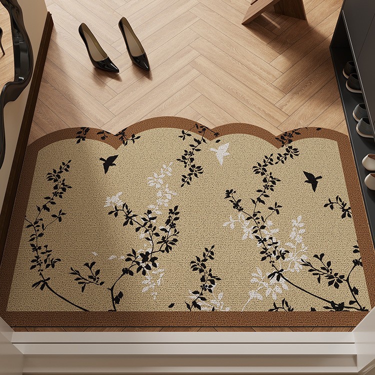 中古风地垫入户门垫进门门口地毯耐脏丝圈法式复古高级感防滑脚垫