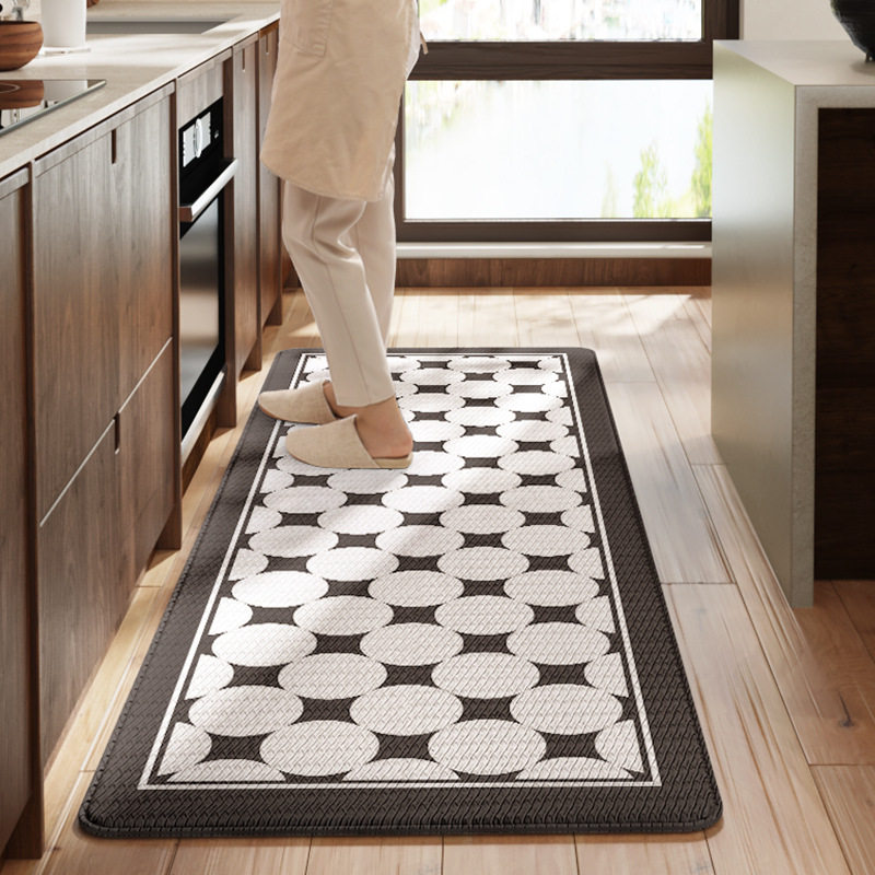 大江跨境简约防水防油污长条厨房地垫家居加厚PU皮革防滑脚垫地毯,女士内衣/男士内衣/家居服,晨袍,淘宝优惠券,粉丝福利购,淘宝优惠卷