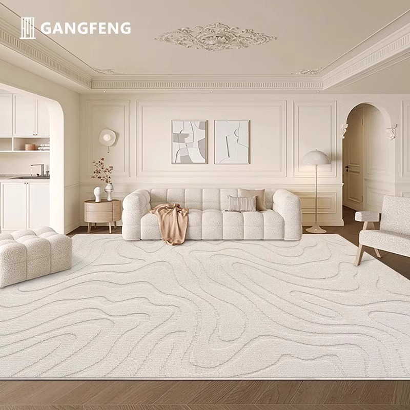 客厅防水地毯免洗可擦免打理2025新款轻奢高级感法式卧室家用地垫