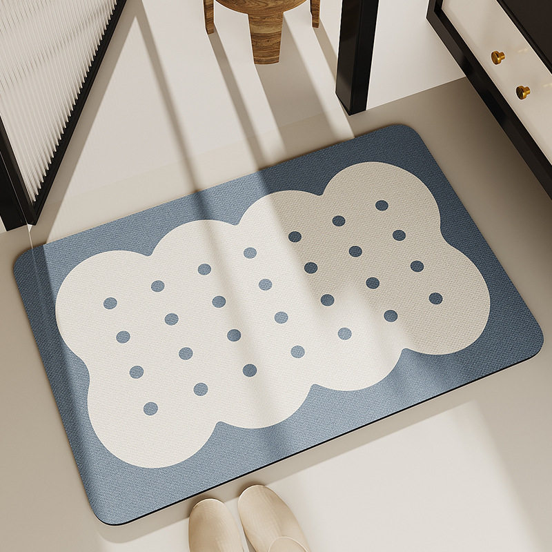 奶油风浴室地垫硅藻泥吸水垫卫生间脚垫子洗手间门口防滑速干地毯,女士内衣/男士内衣/家居服,晨袍,淘宝优惠券,粉丝福利购,淘宝优惠卷