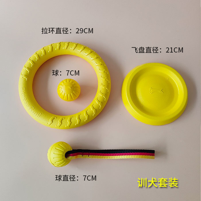 狗狗训练神器马犬耐咬训练球狗狗玩具响片飞盘解闷磨牙套装