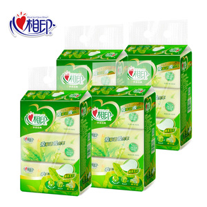 心茶语抽纸152抽456张168x210卫生纸有香味型12包相印抽纸