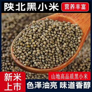 陕北本地黑小米优质花青素黑米黑小米宝宝米月子米