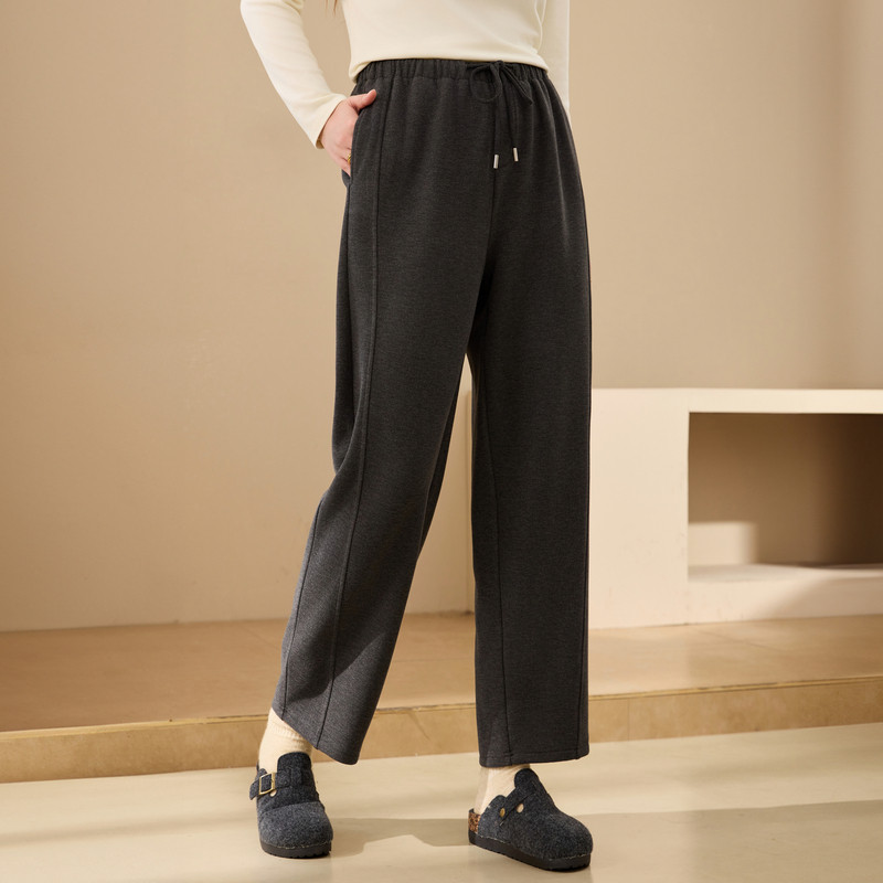 【布丁裤】柔软透气松紧腰轻通勤裤子纤莉秀大码女装胖mm冬装新款,女装/女士精品,大码裤装,淘宝优惠券,粉丝福利购,淘宝优惠卷