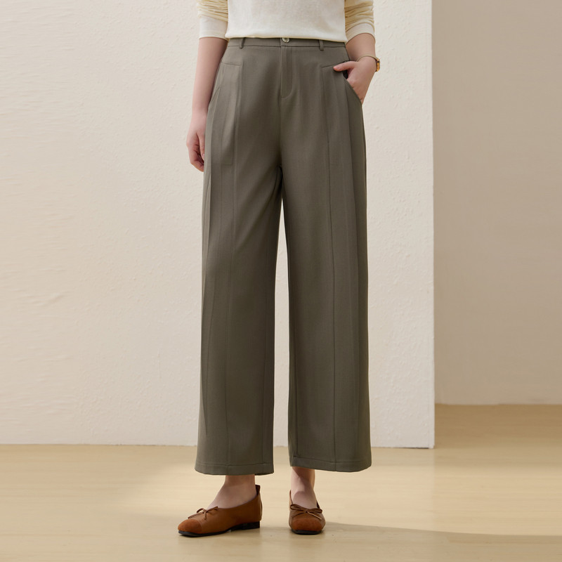 【九分直筒裤】纤莉秀大码女装休闲宽松遮肉裤子胖mm2026夏装新款