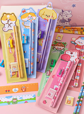 pencil set student learning stationery back school gift