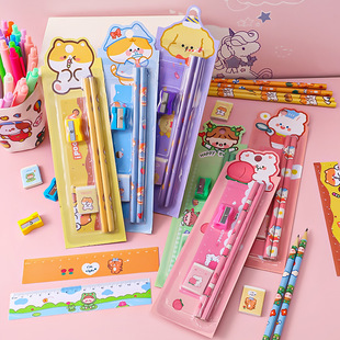 pencil set student learning stationery back school gift