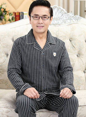 中老年纯棉长袖家居服