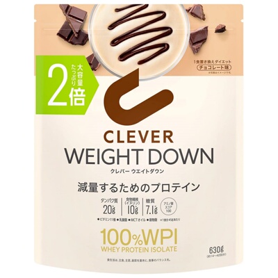 日本代购Clever乳清分离蛋白粉代餐乳酸菌MCT维生素