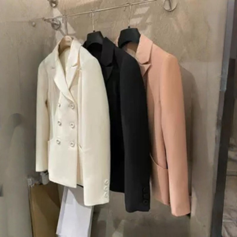 工厂店通勤短款纯色百搭西服外套