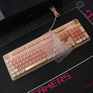 适用于前行者M104粉底液键盘保护膜机械键盘防尘罩按键防水套