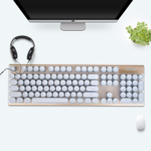 N518无线键盘保护贴膜台式 N520 电脑朋克键盘防尘罩套 新盟 Technology